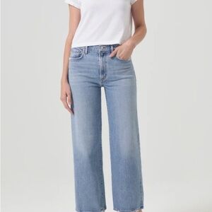 Agolde Harper Crop in Hassle wash